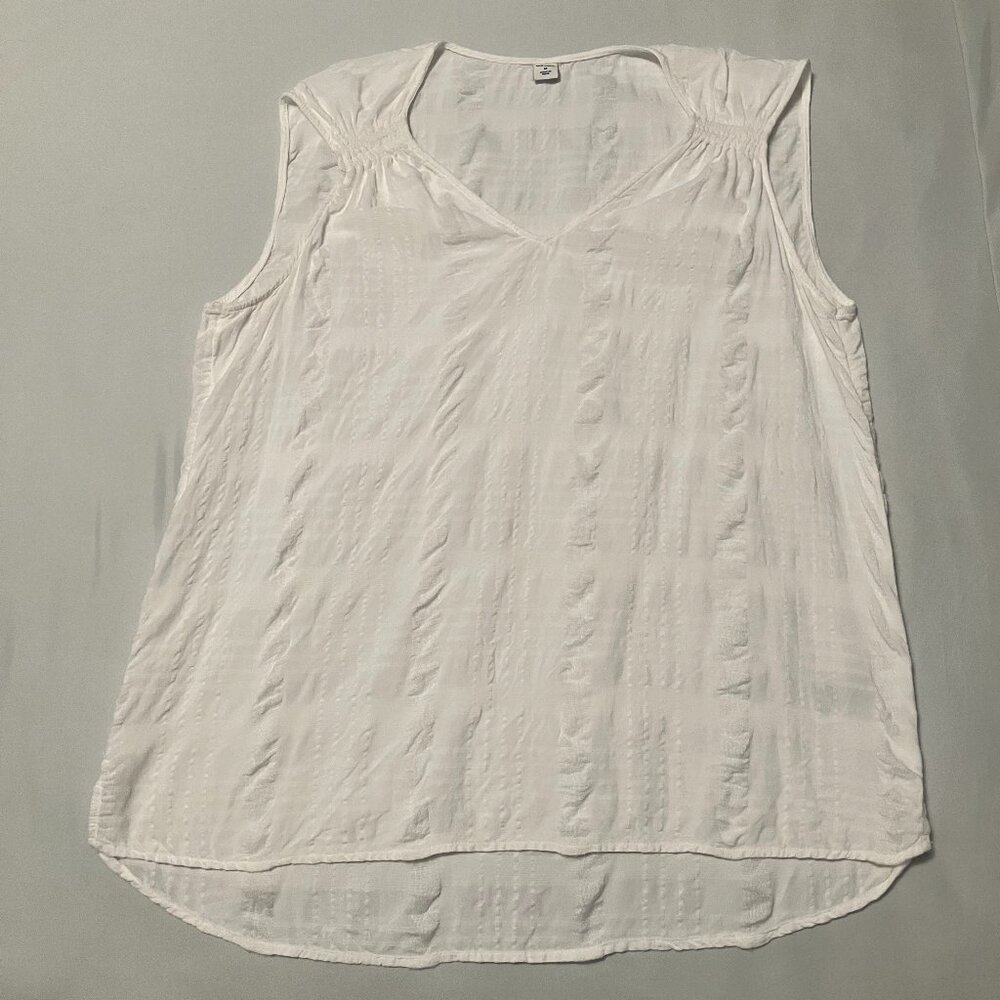 Old Navy Ruched Sleeveless Blouse Women's Size M